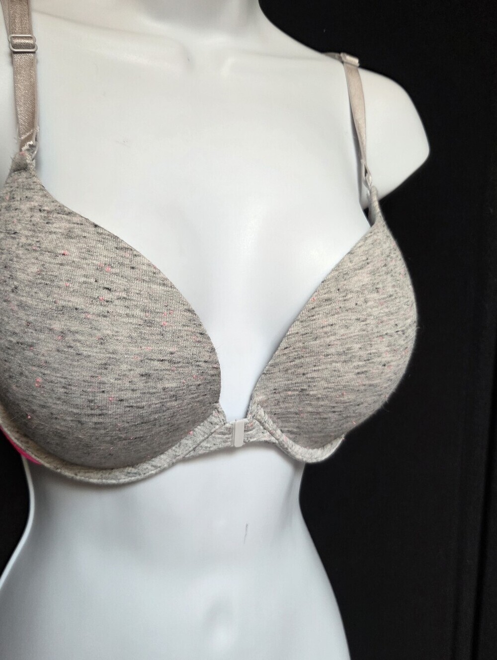 Victoria's Secret Heathered Grey Speckled Push Up Bra 38c